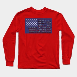 Bruce Springsteen Flag Long Sleeve T-Shirt